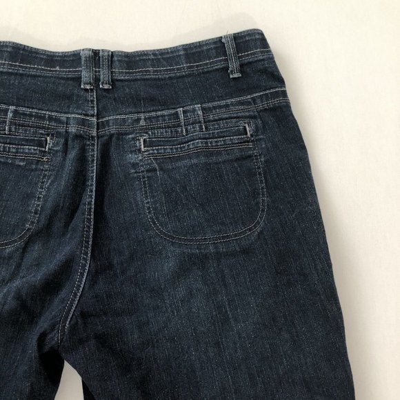Gloria Vanderbilt Cropped Jeans Women's 14 Blue Denim Pants Reg Fit Size (36x15) - Picture 12 of 15